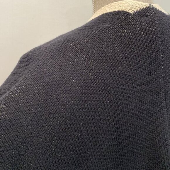 Ike Behar Black Wrap Sweater Poncho - Picture 7 of 11